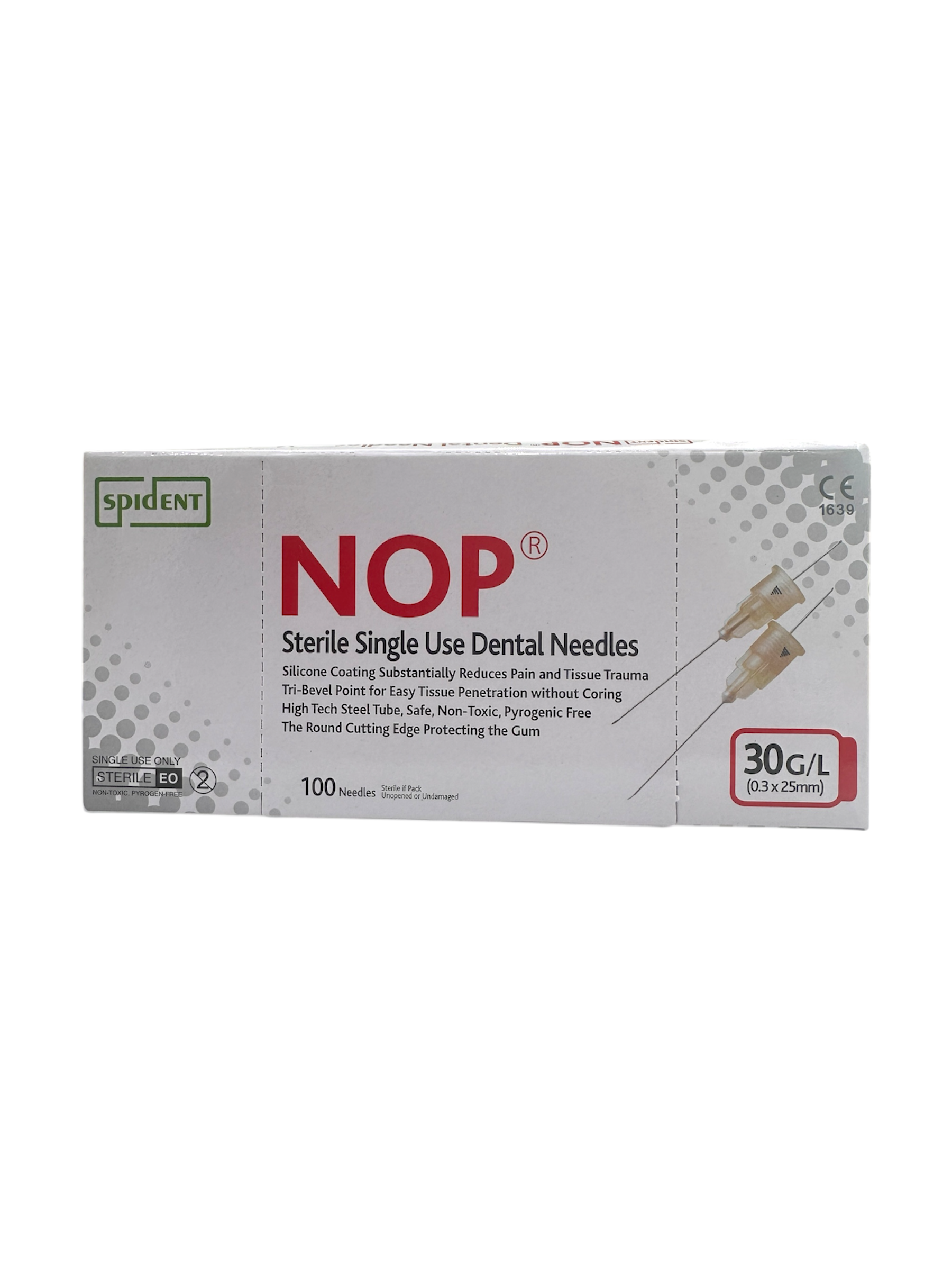 Needle 30G Long – 0.3 × 25mm Spident NOP® Sterile Dental