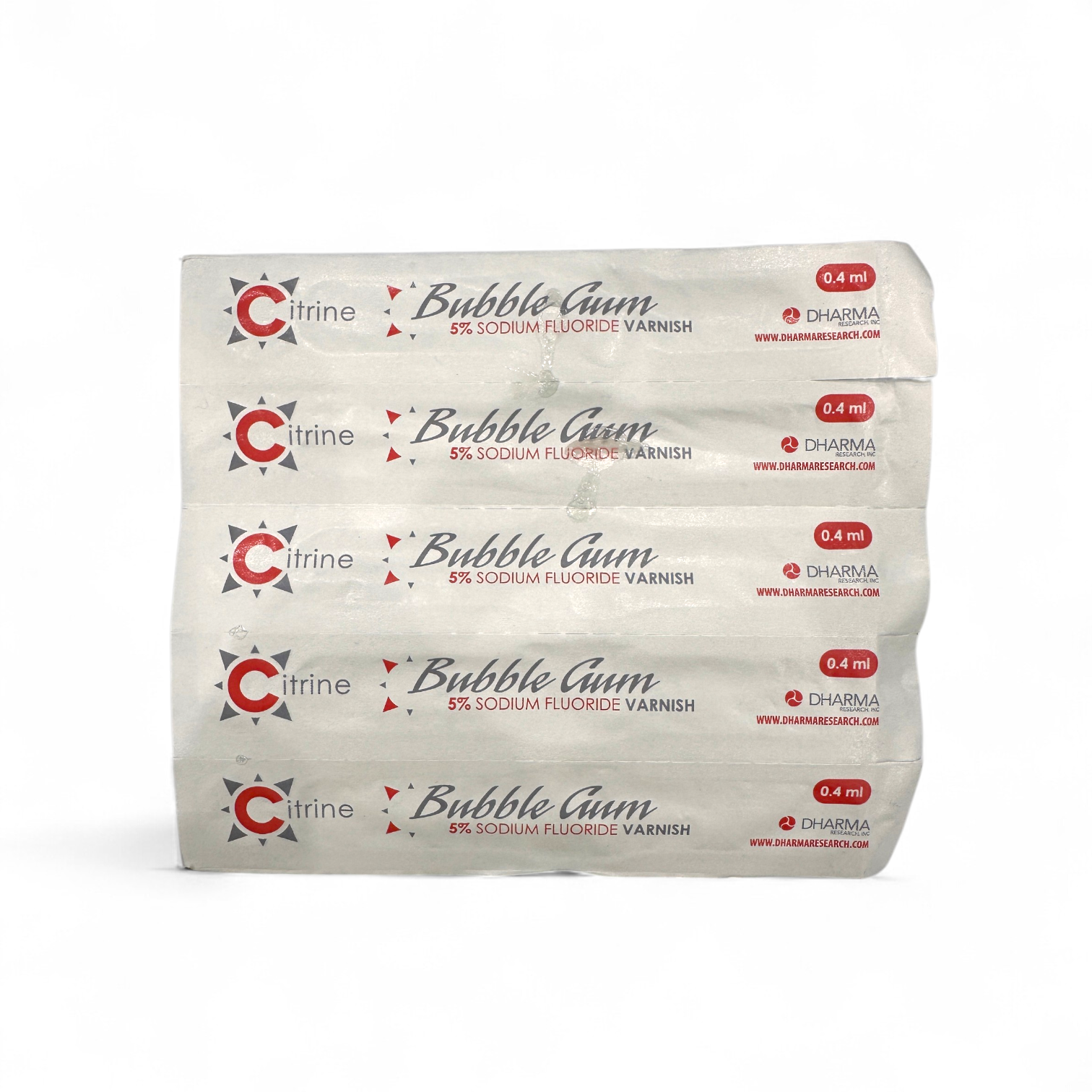 Dharma Citrine 5% Sodium Fluoride Varnish – Bubble Gum 0.4 ml Unit Dose
