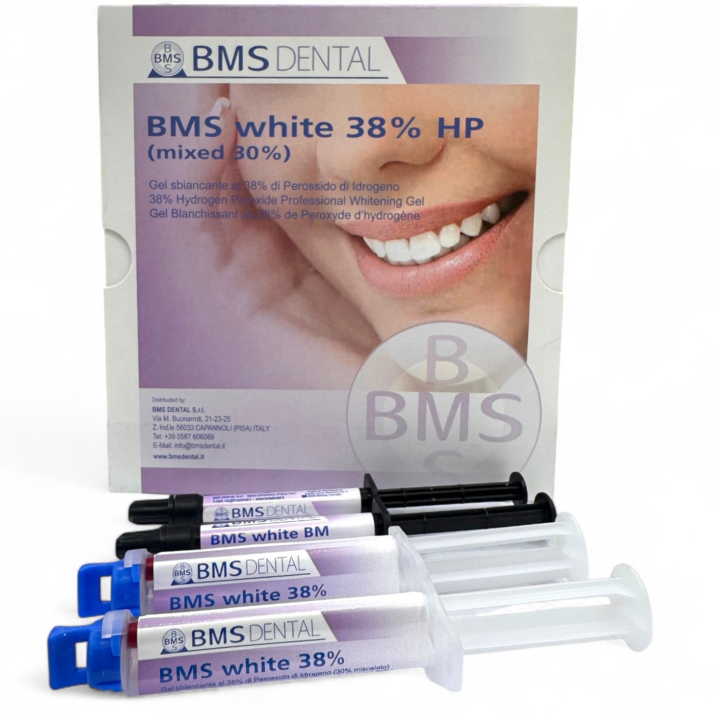 BMS White 38% Teeth Whitening Gel Kit – Professional In‑Office Hydrogen Peroxide Whitening System