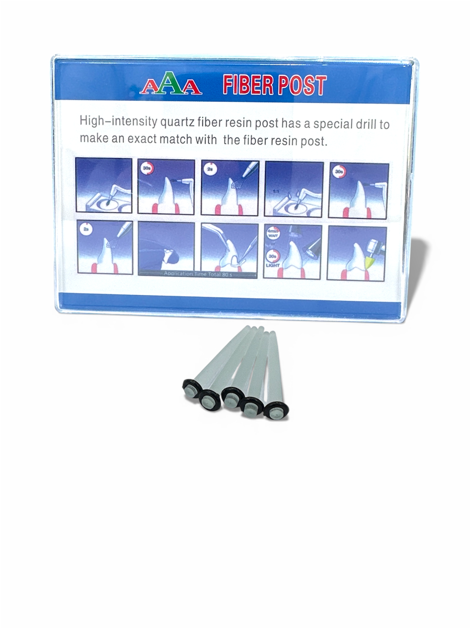 Fiber Reinforced Dental Posts Kit – Assorted Sizes With Matching Drills