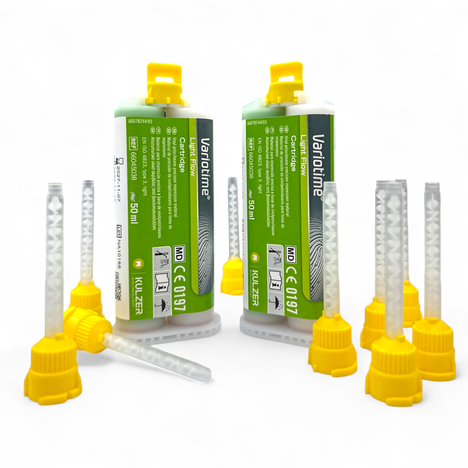 Variotime Light Flow Cartridge Refill – VPS Dental Impression Material (2×50 ml + Tips)