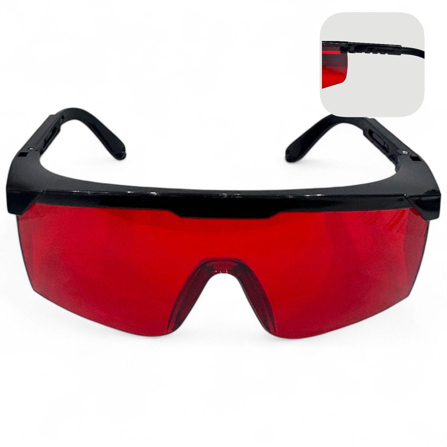 Professional Dental Laser Protection Adjustable Glasses – Red Lens Safety Eyewear