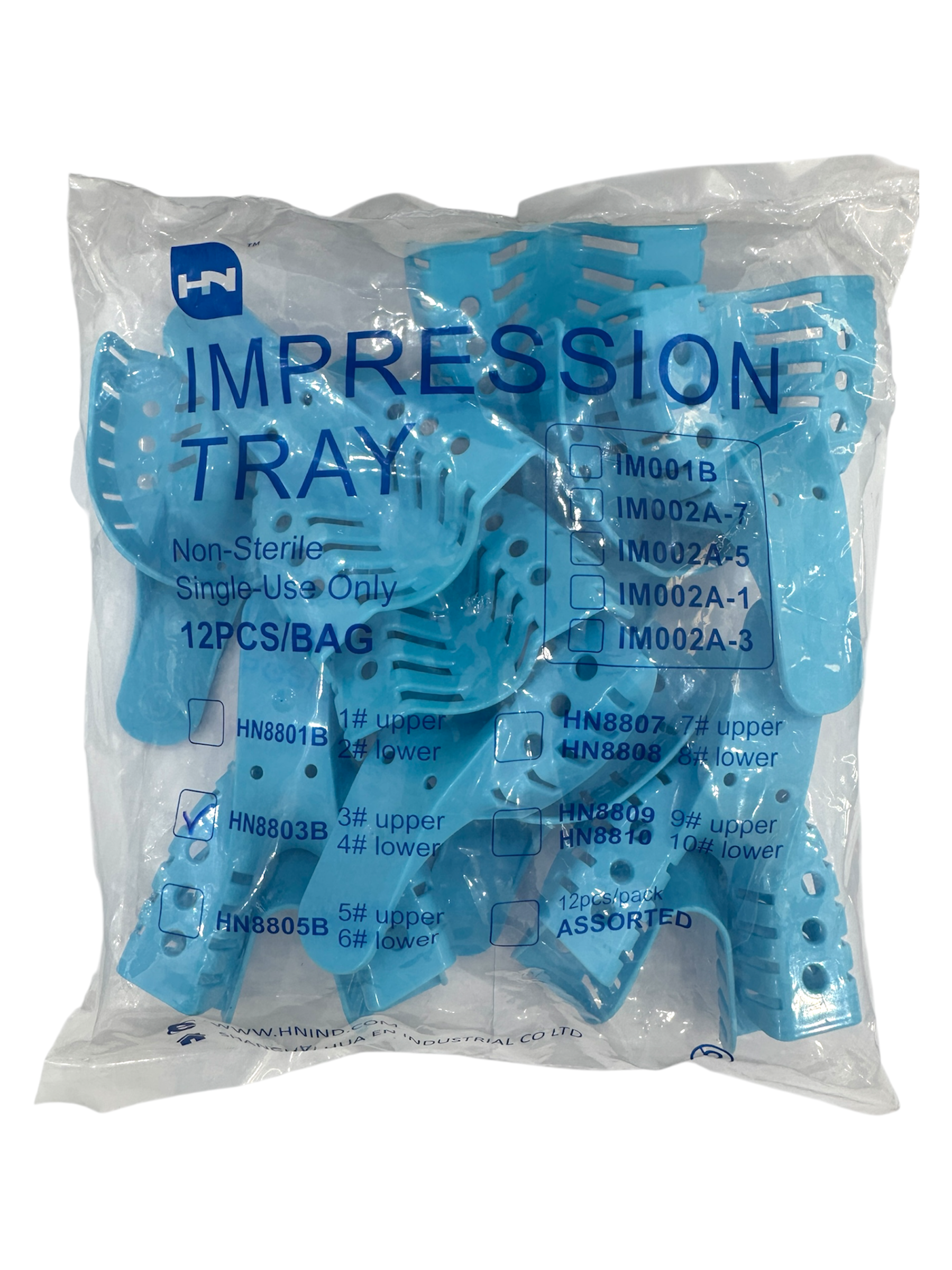 Plastic Impression Tray Set (12 pieces) U&L