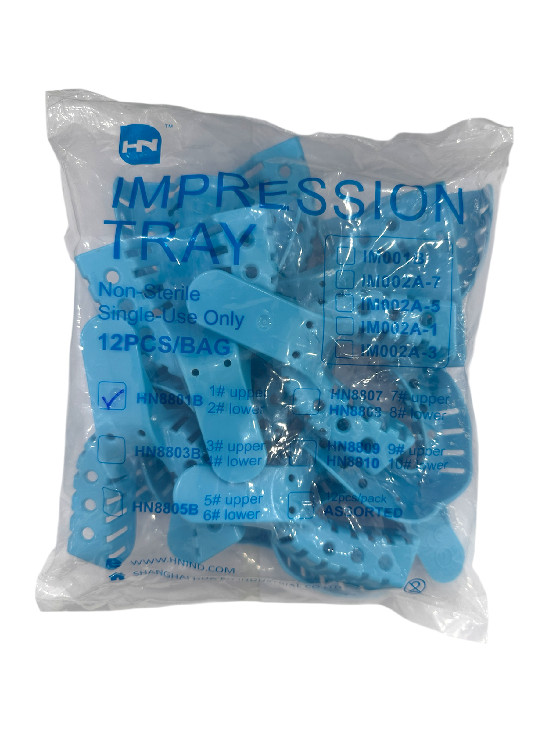 Plastic Impression Tray Set (12 pieces) U&L