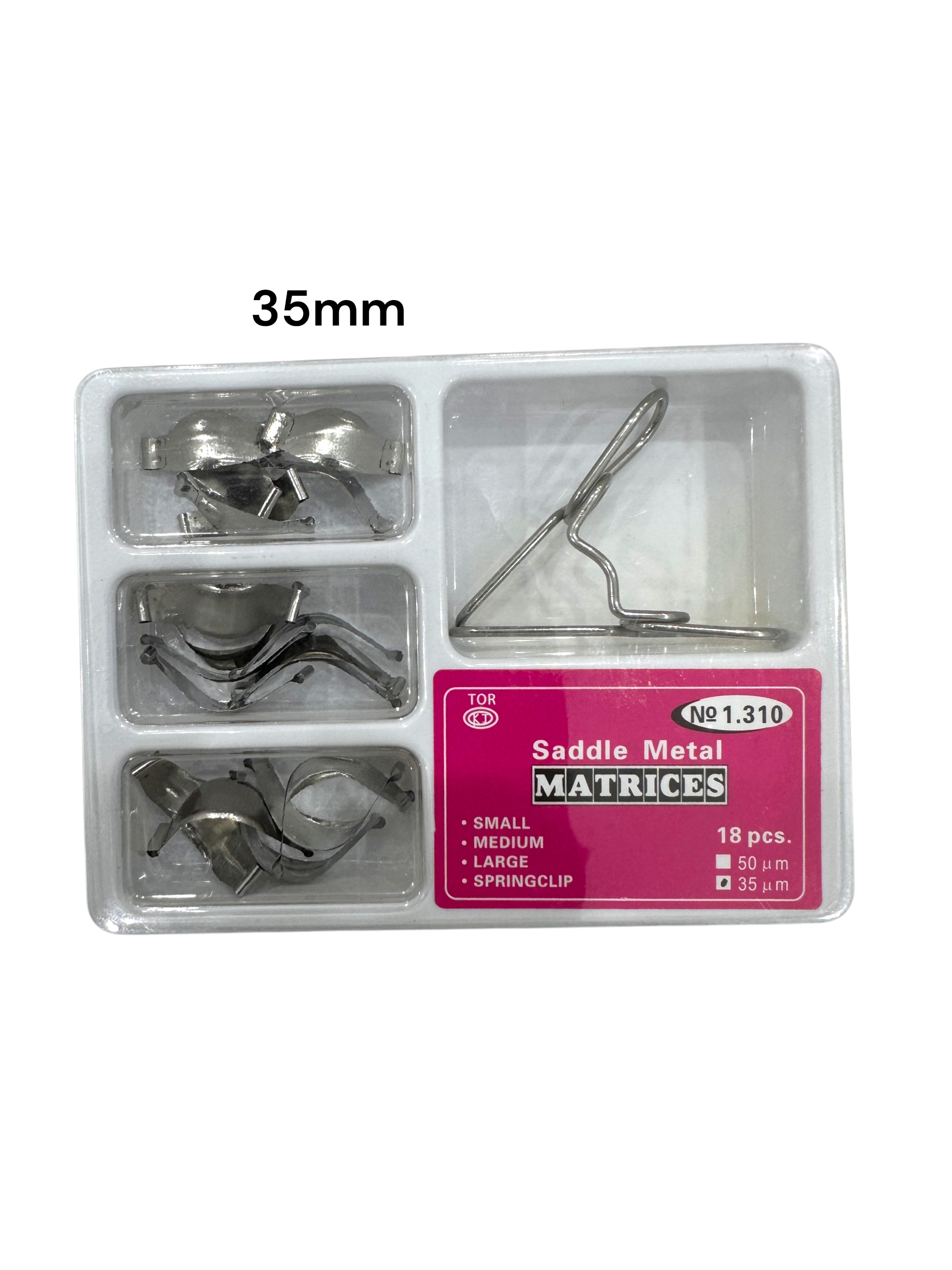 Saddle Contoured Metal Matrix Kit No. 1.310 – With Spring Clip