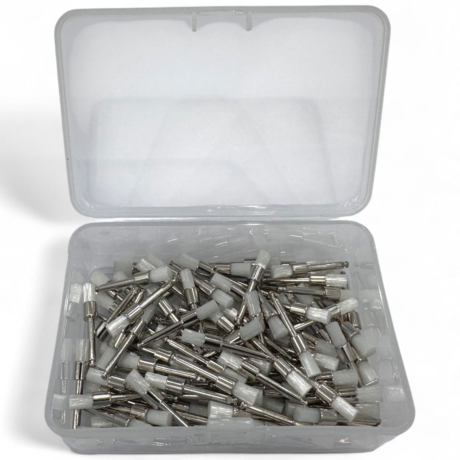 Prophy Polishing Brush Micro/Nylon bristle brush Latch Flat Type – 100 pcs