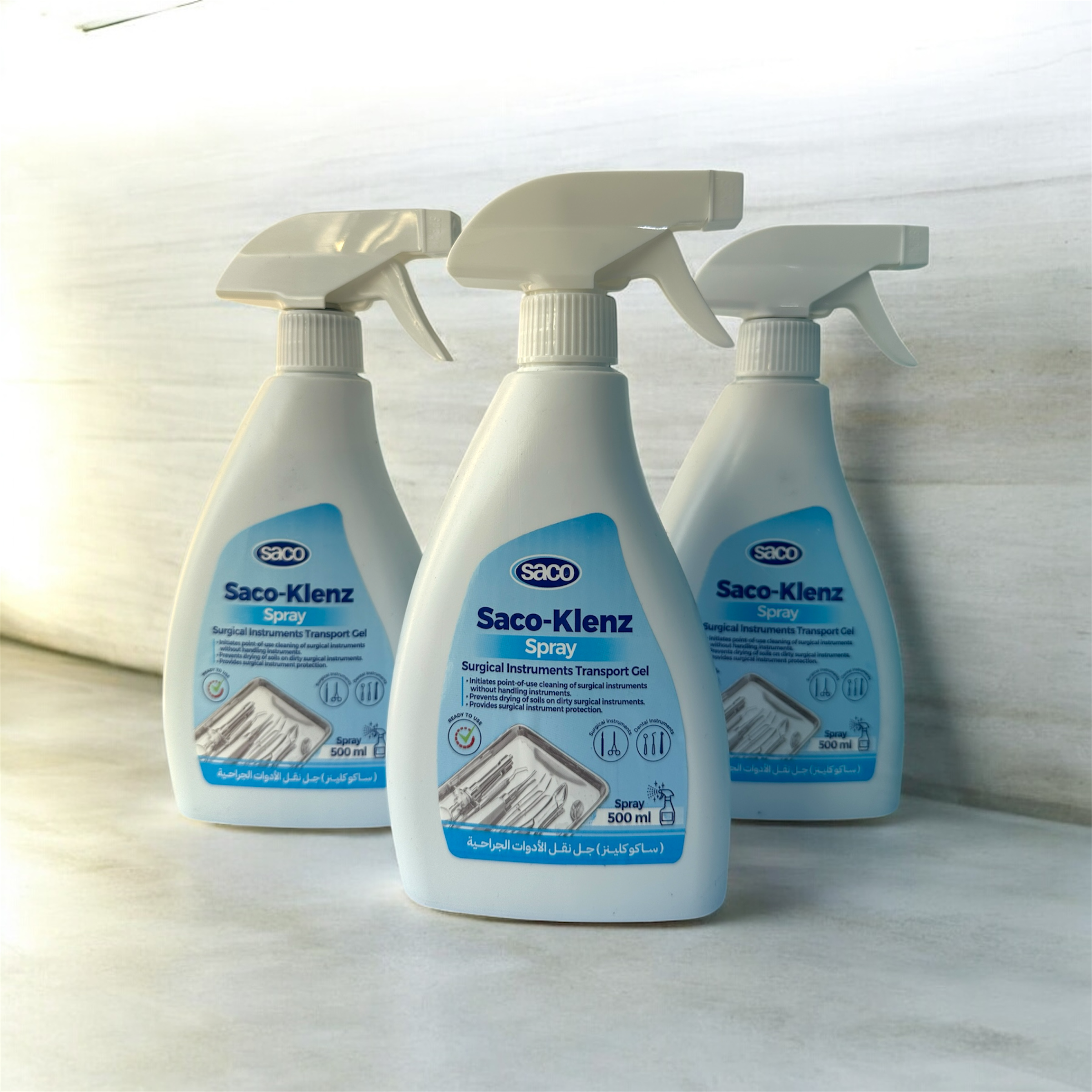 Saco-Klenz Surface Disinfectant Spray – Fast Acting Dental & Medical Cleaner