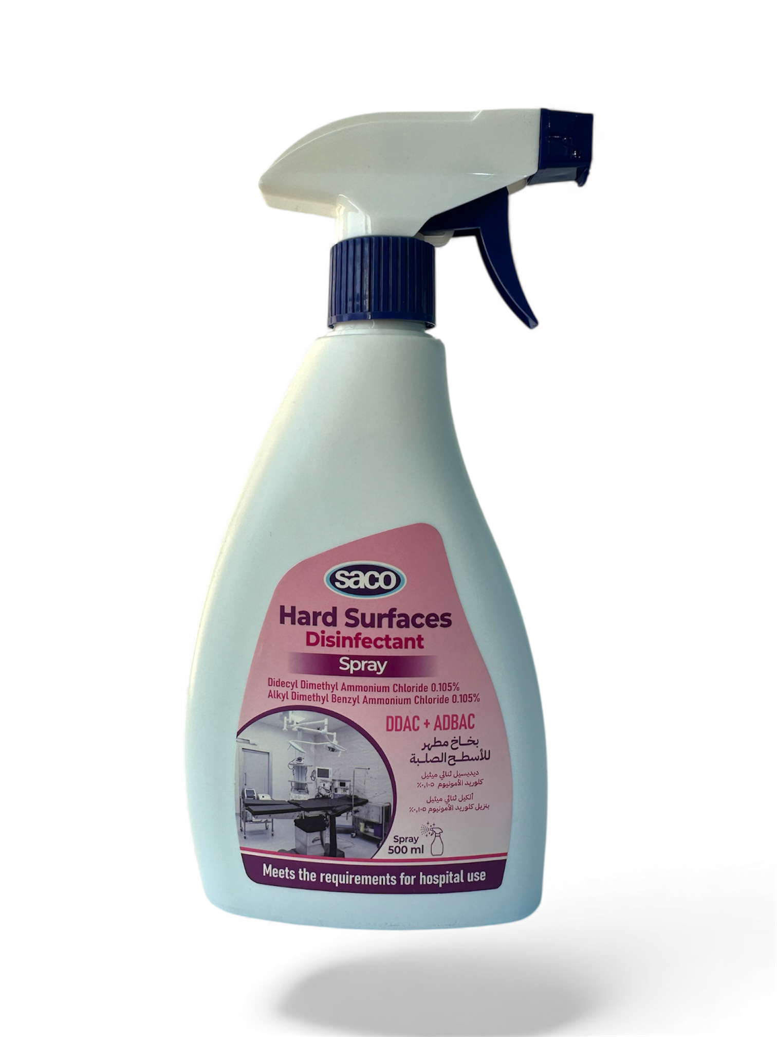 Saco Hard Surface Spray – Fast Acting Disinfectant for Dental & Medical Surfaces