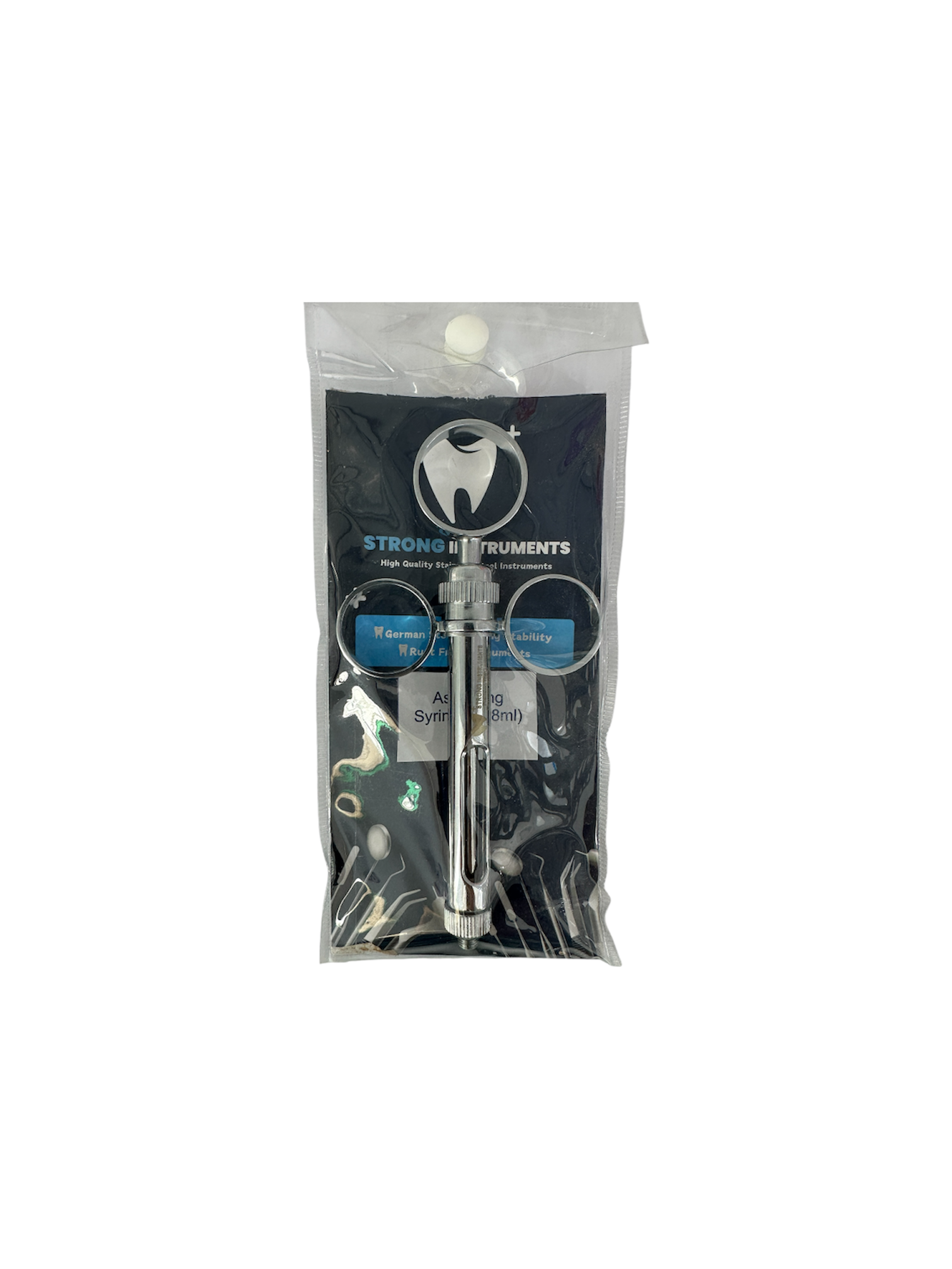 Strong Instruments Dental Aspirating Syringe – Made in Germany, 1.8ml & 2.2ml