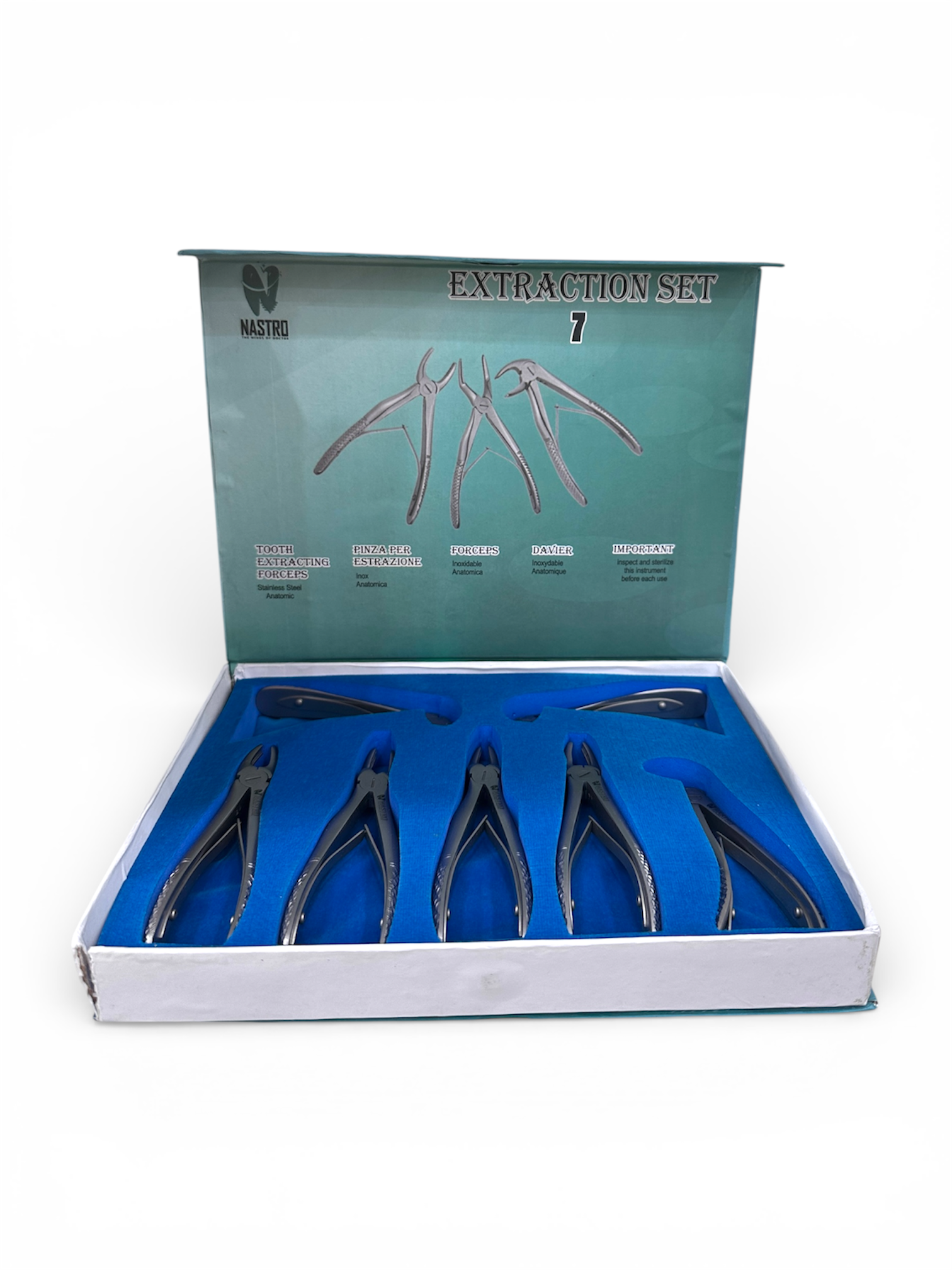 Extraction Forceps 7 Piece Nastro