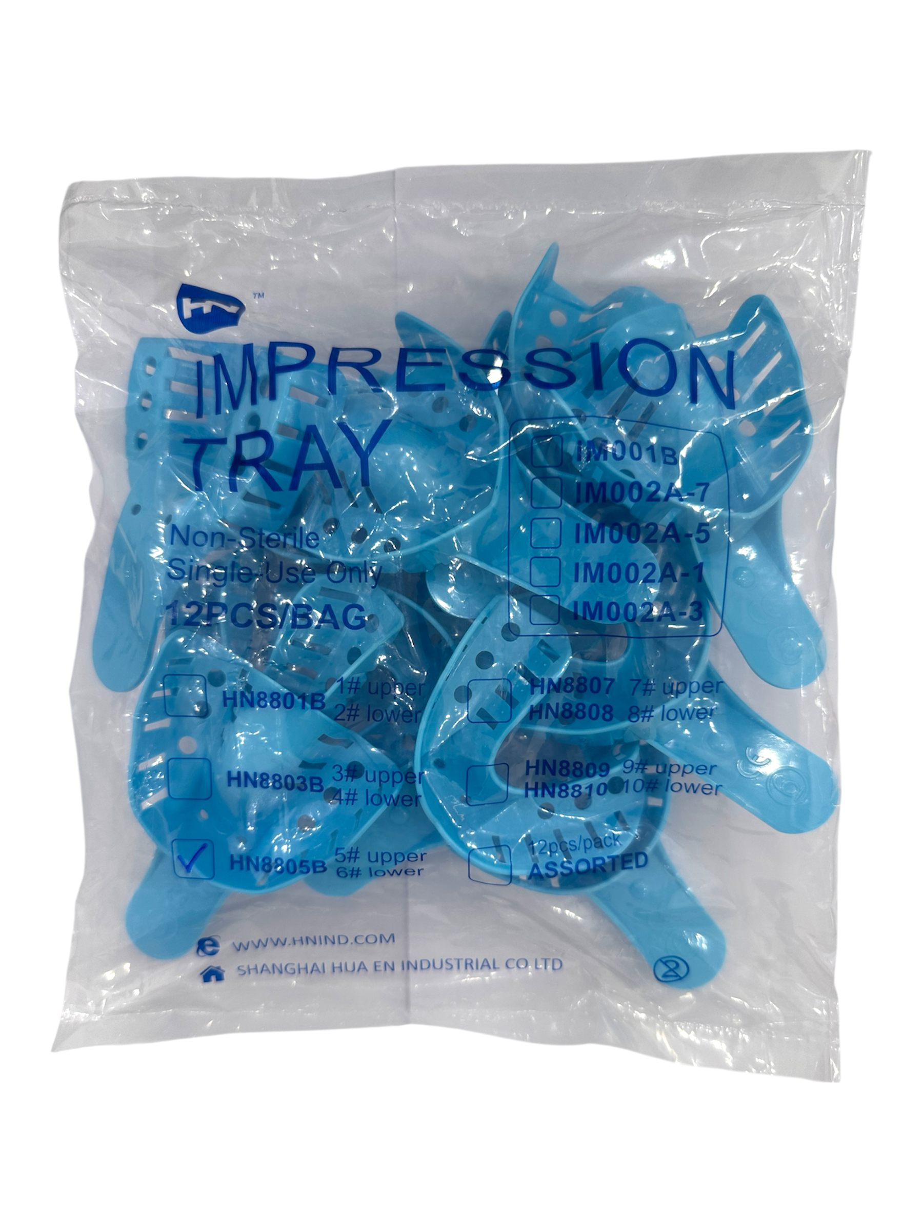 Plastic Impression Tray Set (12 pieces) U&L