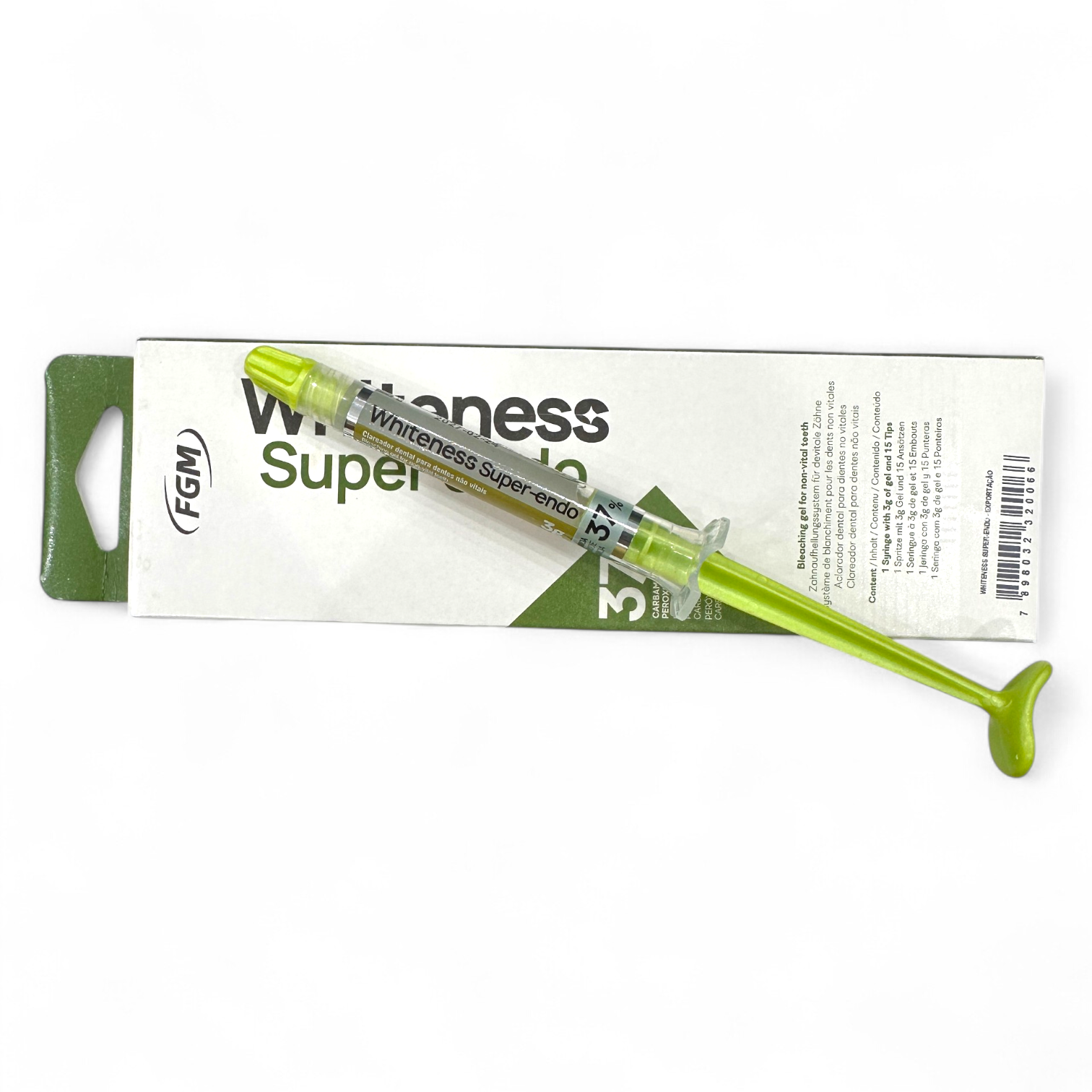 FGM Whiteness Super‑Endo 37% Gel – Professional Endodontic Tooth Bleaching Syringe 3g