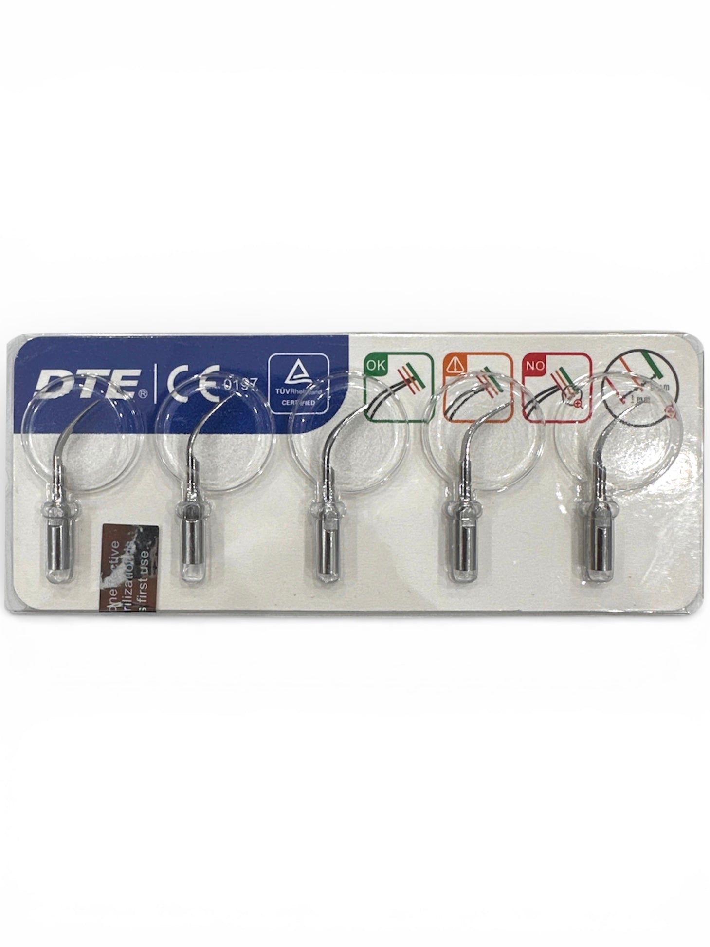 DTE HD‑7L LED Piezo Ultrasonic Scaler Tips – 5-Piece Set