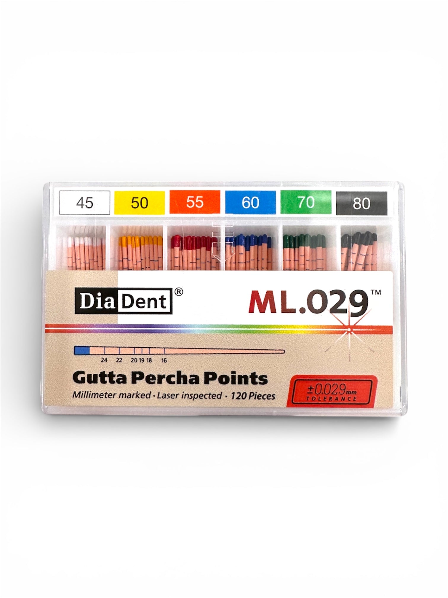 Gutta Percha Points – Assorted Sizes 45–80 | Taper 0.02