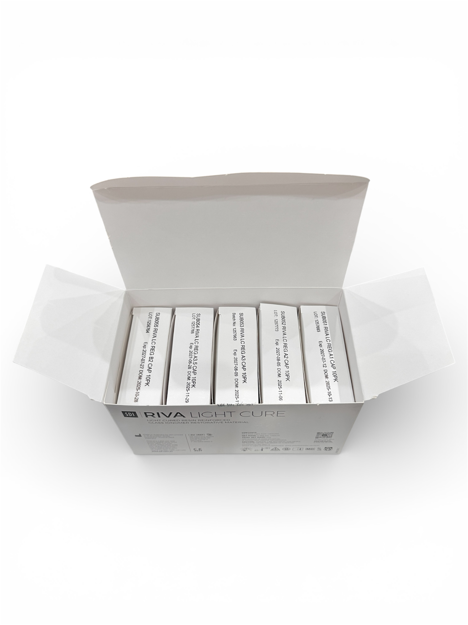 Riva Light Cure – Assorted Kit Resin‑Reinforced Glass Ionomer Restorative (50 Capsules)
