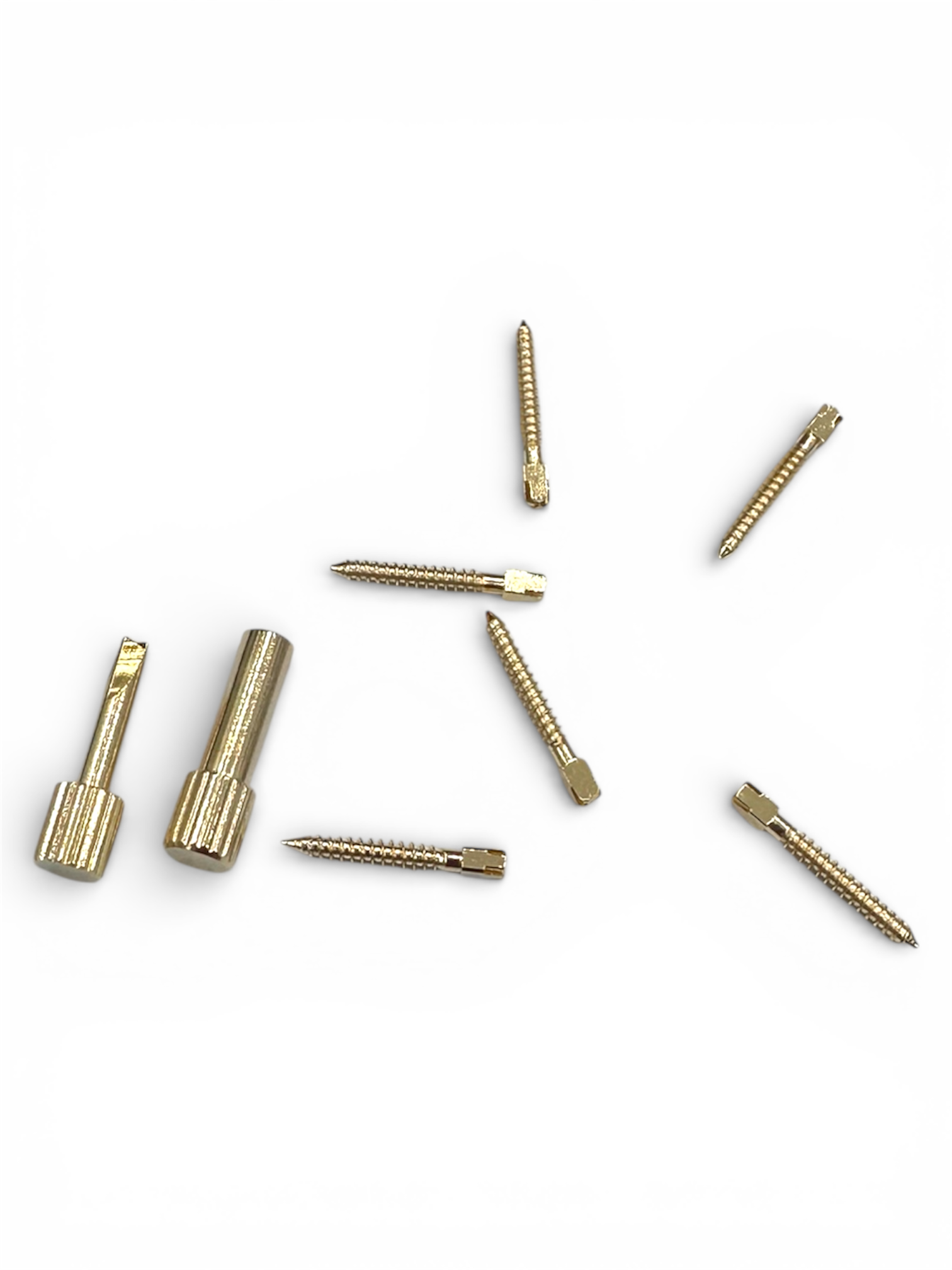 Gold Plated Screw Post Complete Kit – Endodontic Conical Pins for Post & Core Restorations 24 pcs