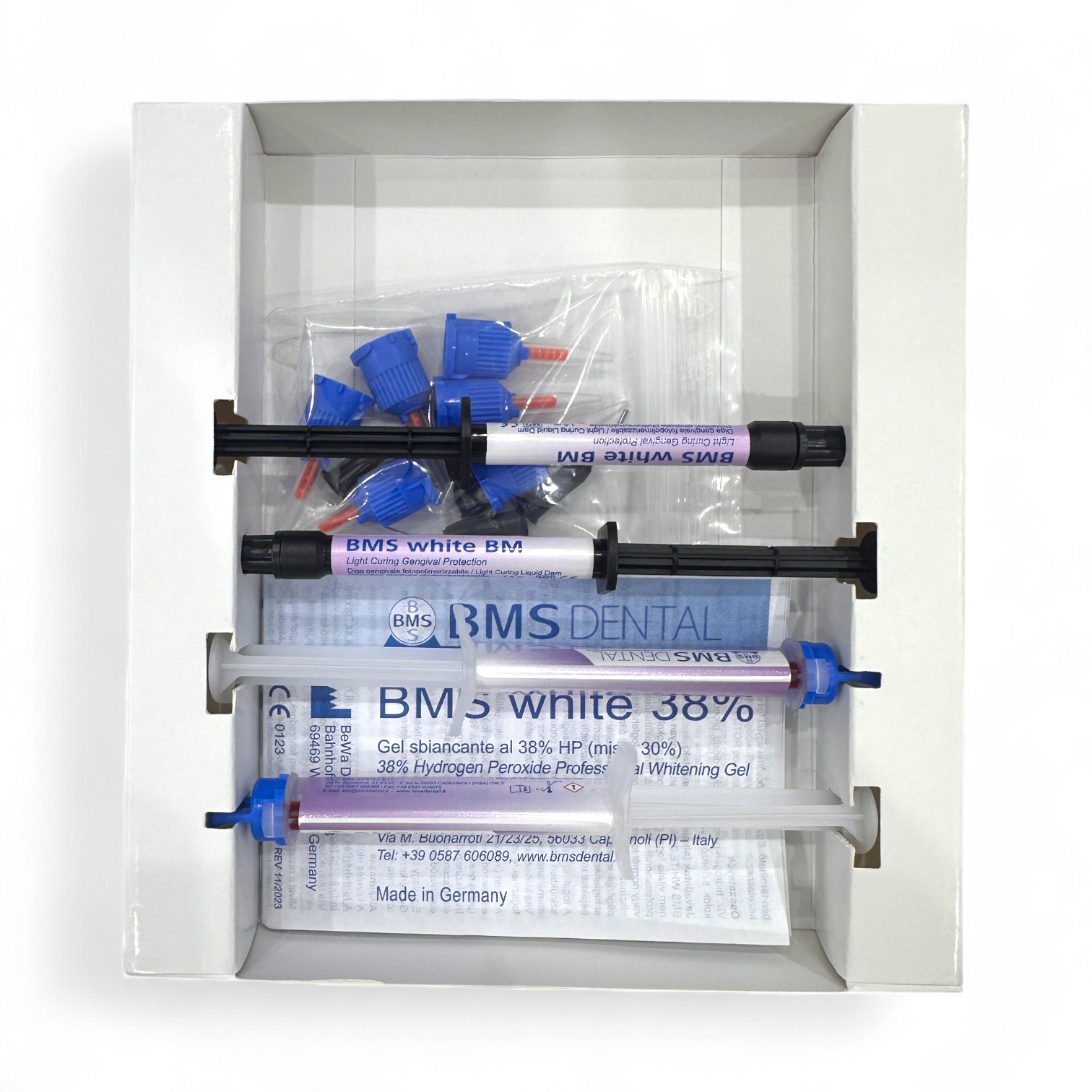 BMS White 38% Teeth Whitening Gel Kit – Professional In‑Office Hydrogen Peroxide Whitening System