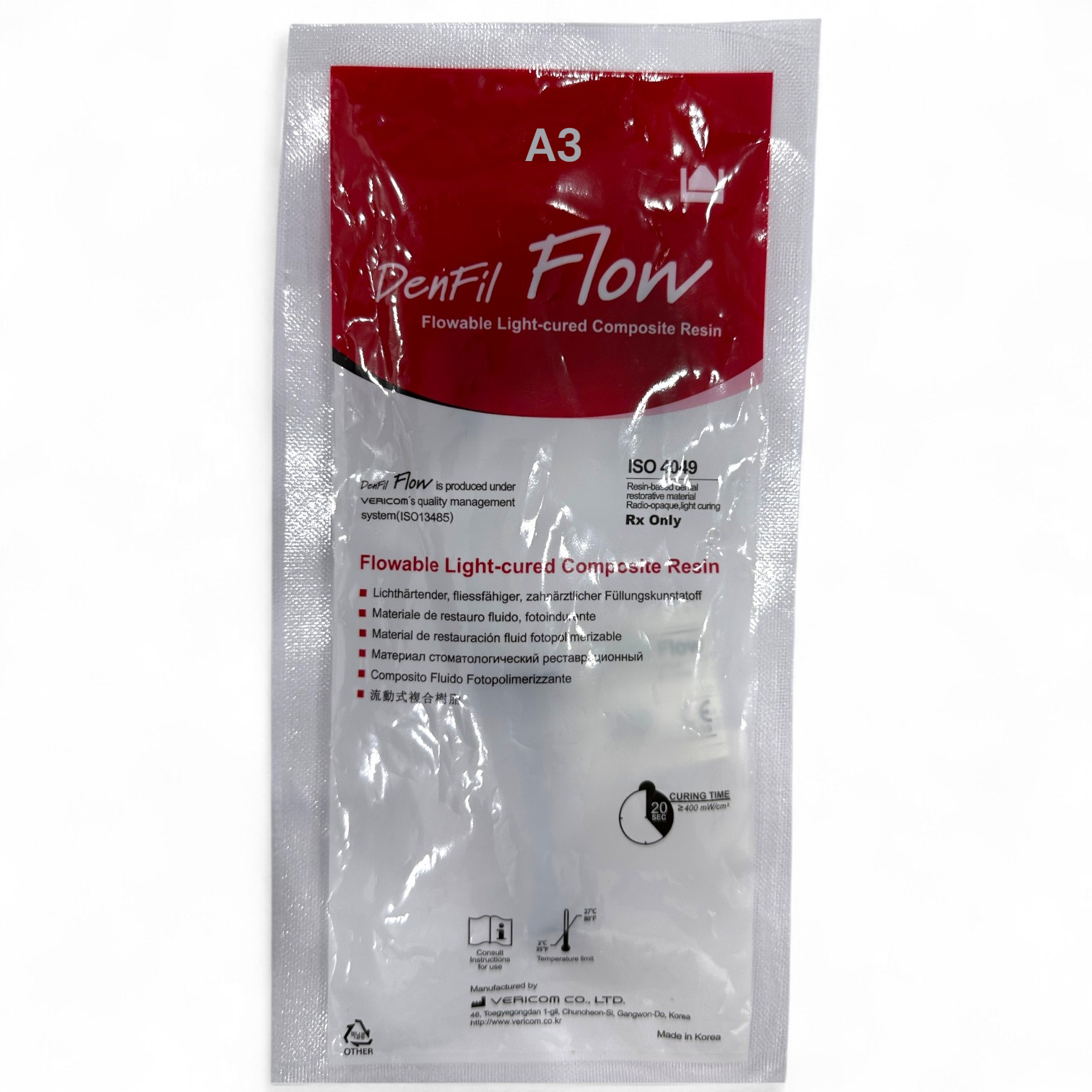 Denfil Flow Light Cured Flowable Composite Resin for Precision Esthetic Fillings