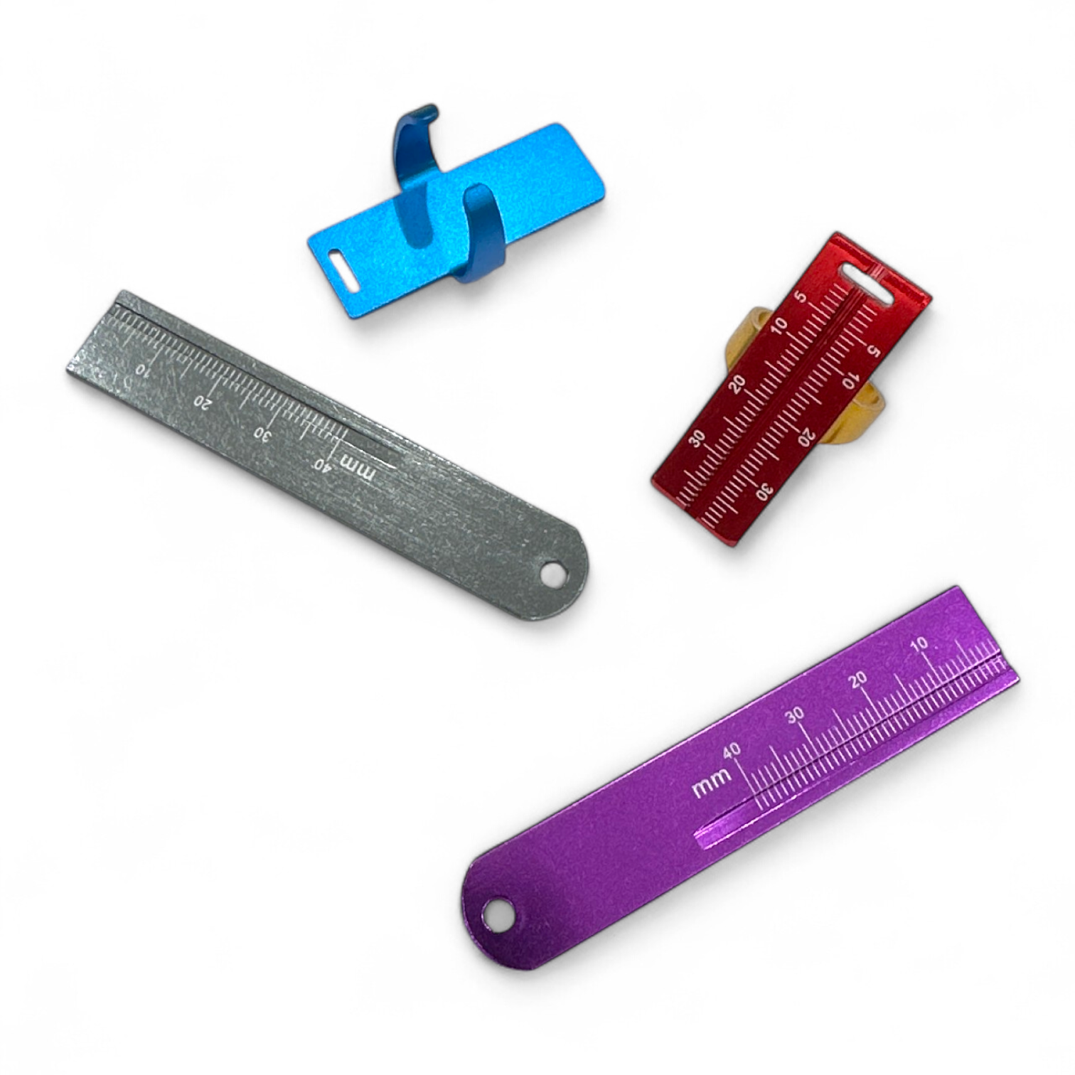 Endo Ruler Endodontic Finger & Flat Ruler – Stainless Steel Working Length Guide