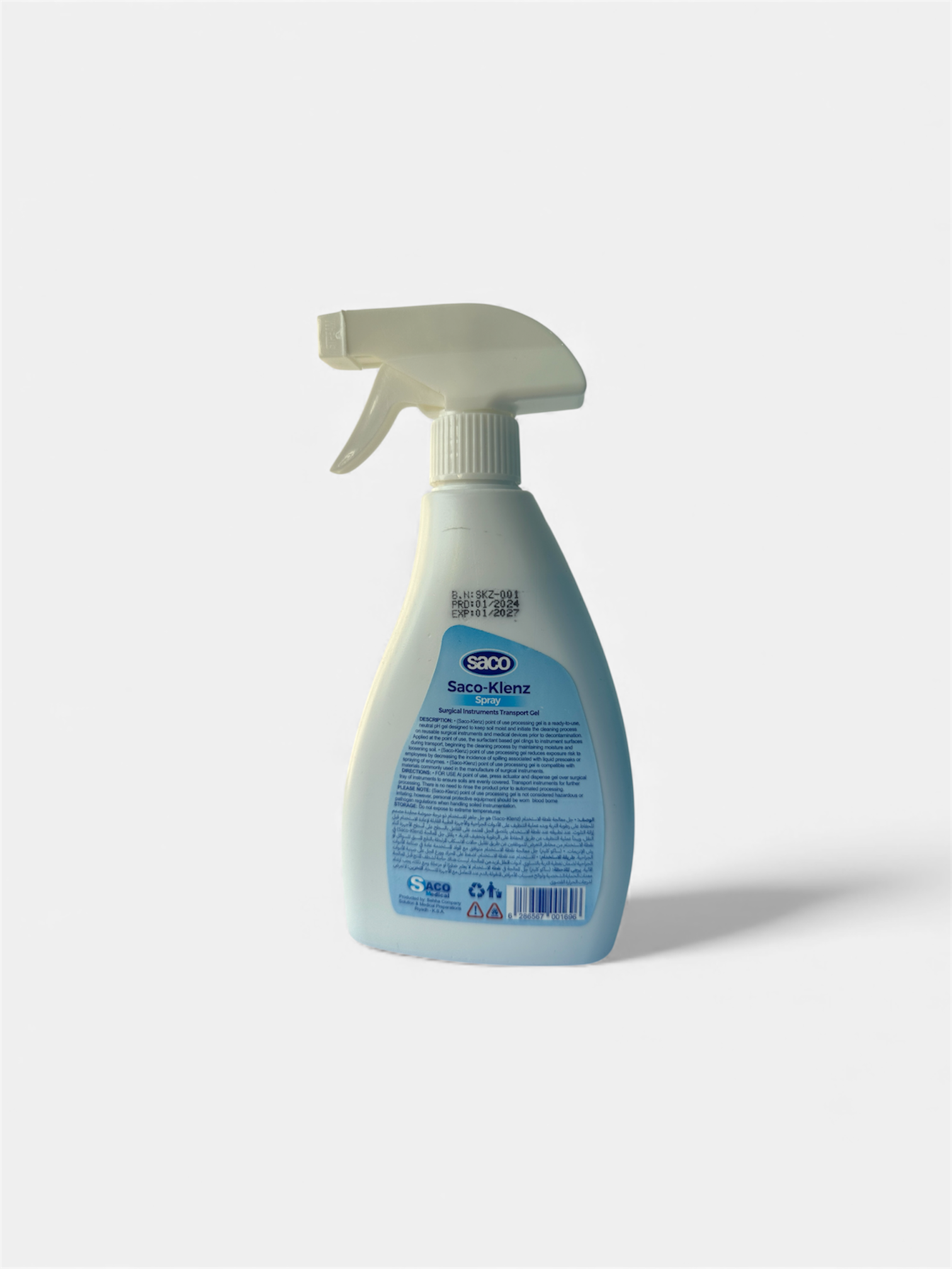 Saco-Klenz Surface Disinfectant Spray – Fast Acting Dental & Medical Cleaner