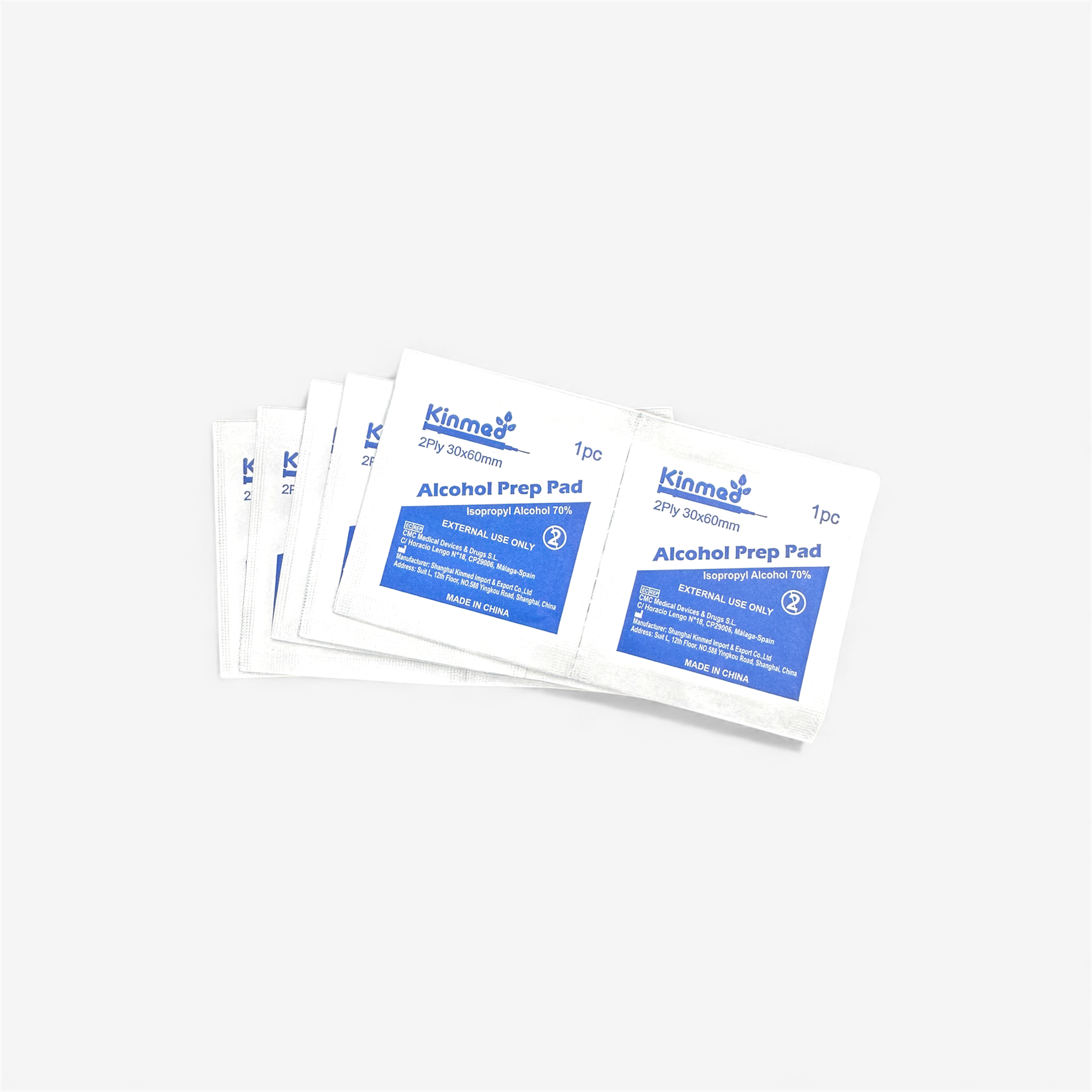 Kinmed Alcohol Sterile Wipes – Single-Use Disinfecting Wipes for Clinics